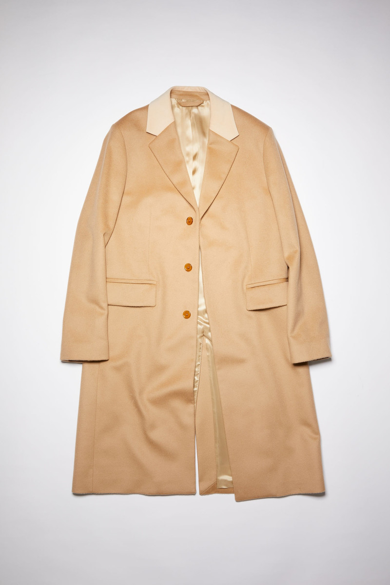 Wool cashmere coat - Camel brown 1