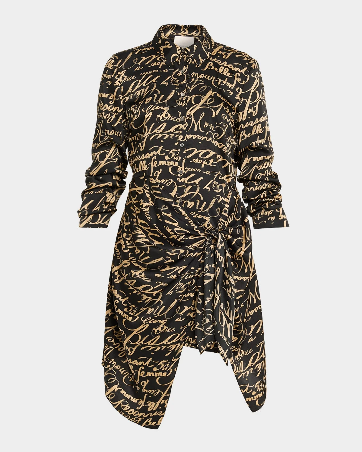Jacey Love Journal Twist Mini Shirtdress - 1