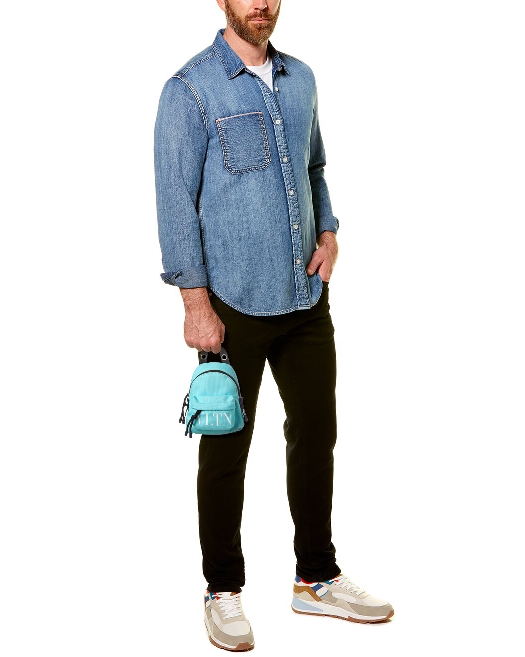 Valentino VLTN Mini Canvas Backpack - 4