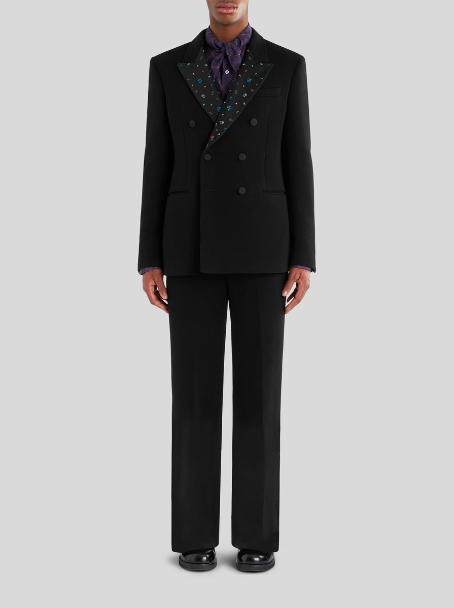 DOUBLE-BREASTED JACKET WITH EMBROIDERY - 3