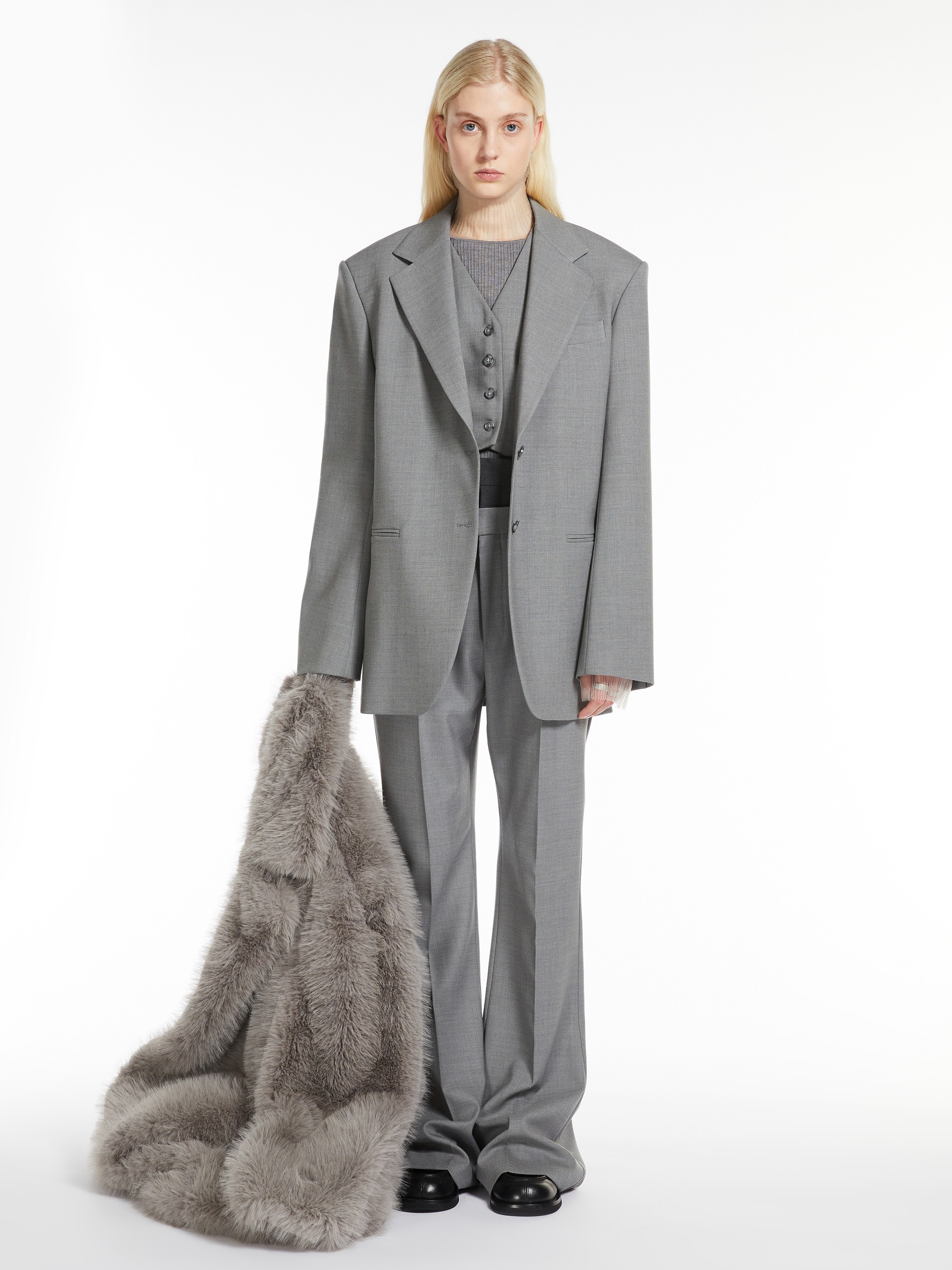 ADESSO1234 Cropped stretch wool waistcoat - 2