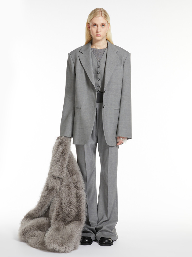 Sportmax ADESSO1234 Cropped stretch wool waistcoat outlook