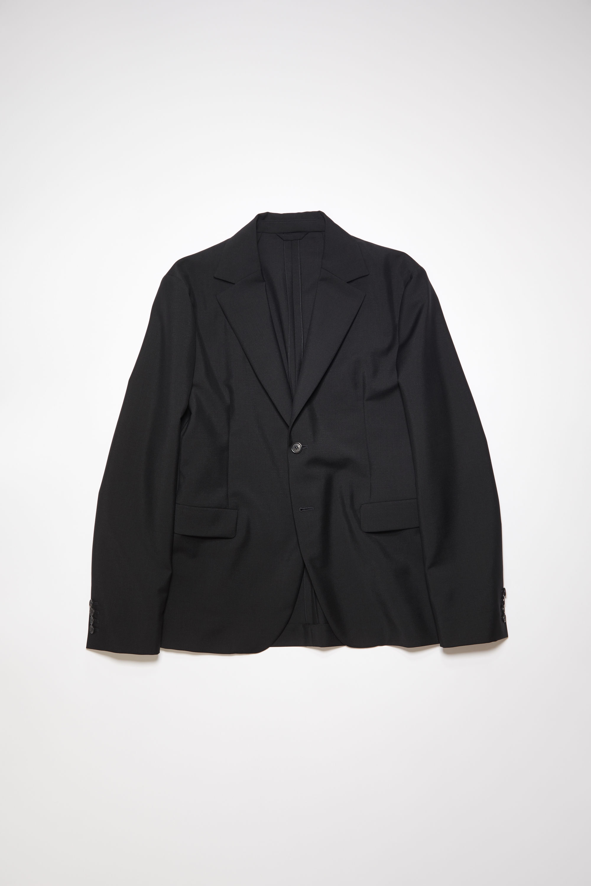 Regular fit suit jacket - Black - 1