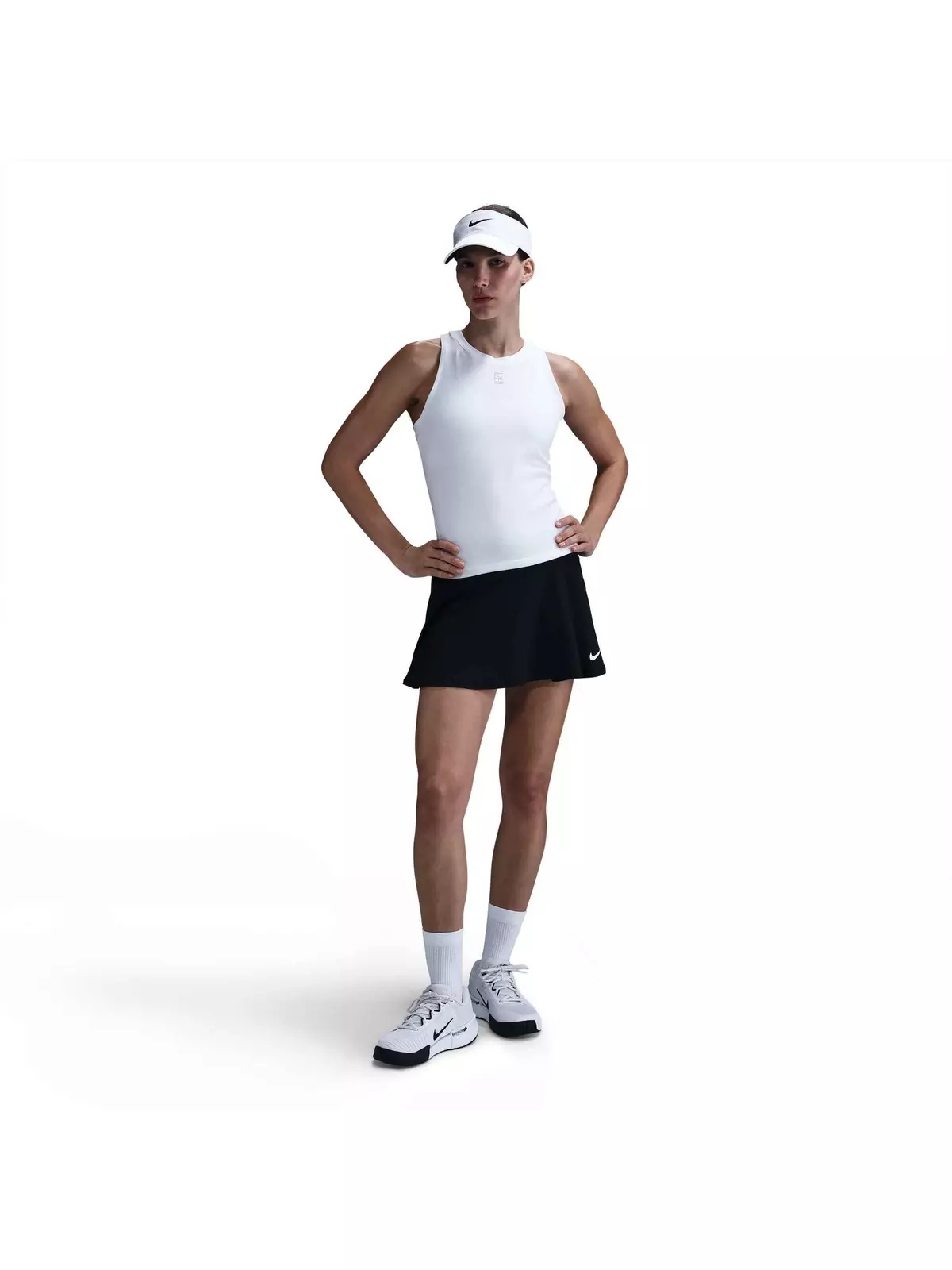 Women's Dri-Fit Court Advantage Tank Top-White - 4