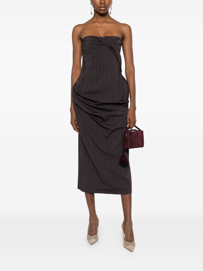 MAGDA BUTRYM striped twisted mini dress outlook