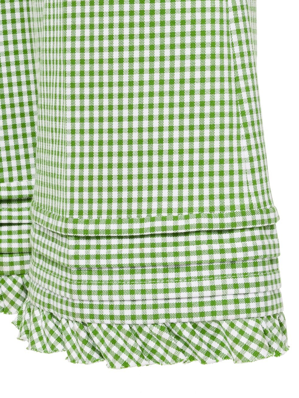 flared gingham trousers - 3