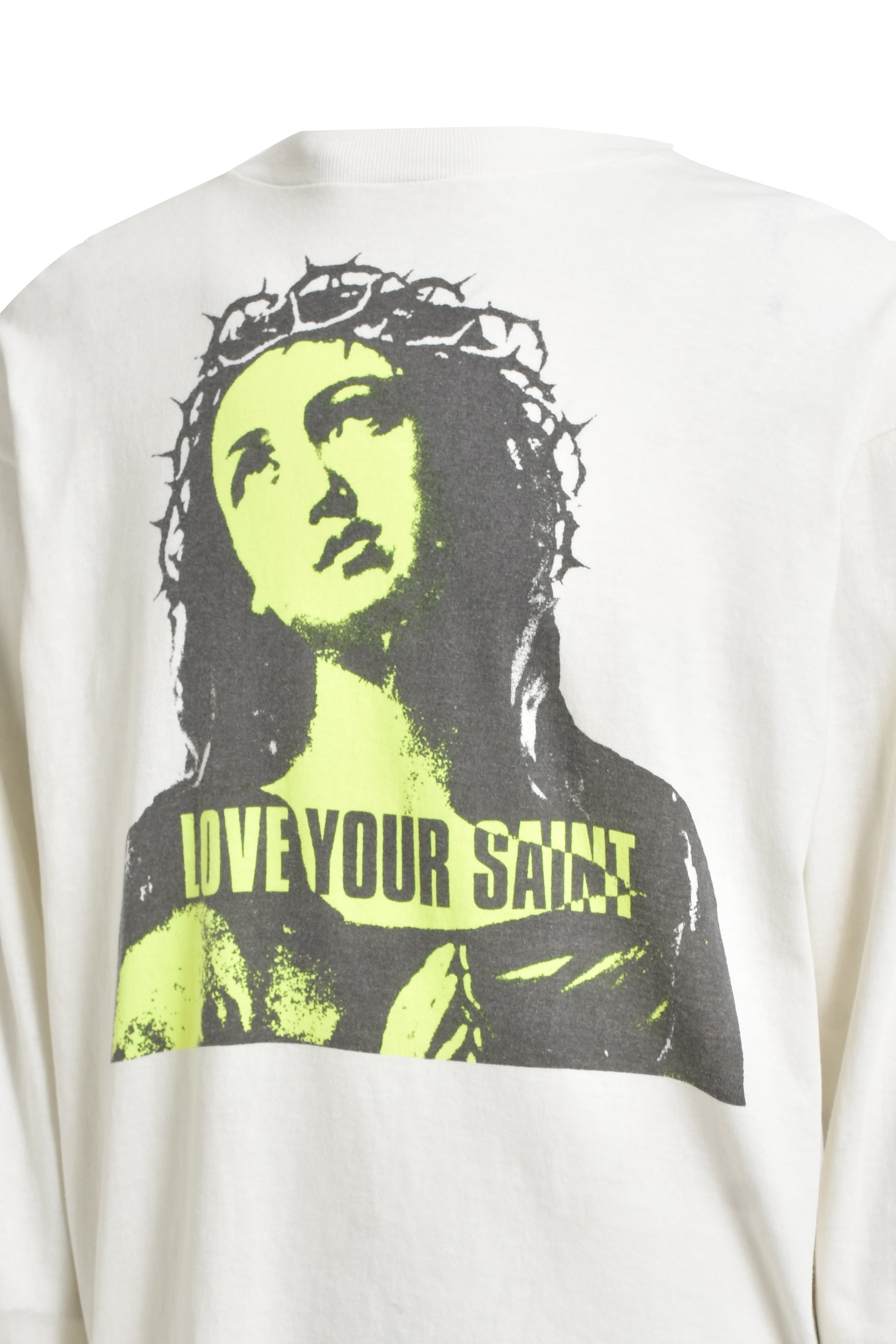 LS TEE/LOVE UR SAINT / WHT - 4