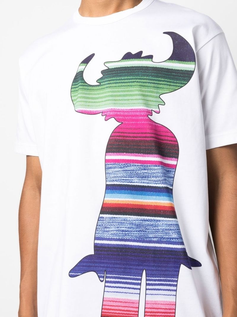 graphic-print crewneck T-shirt - 5