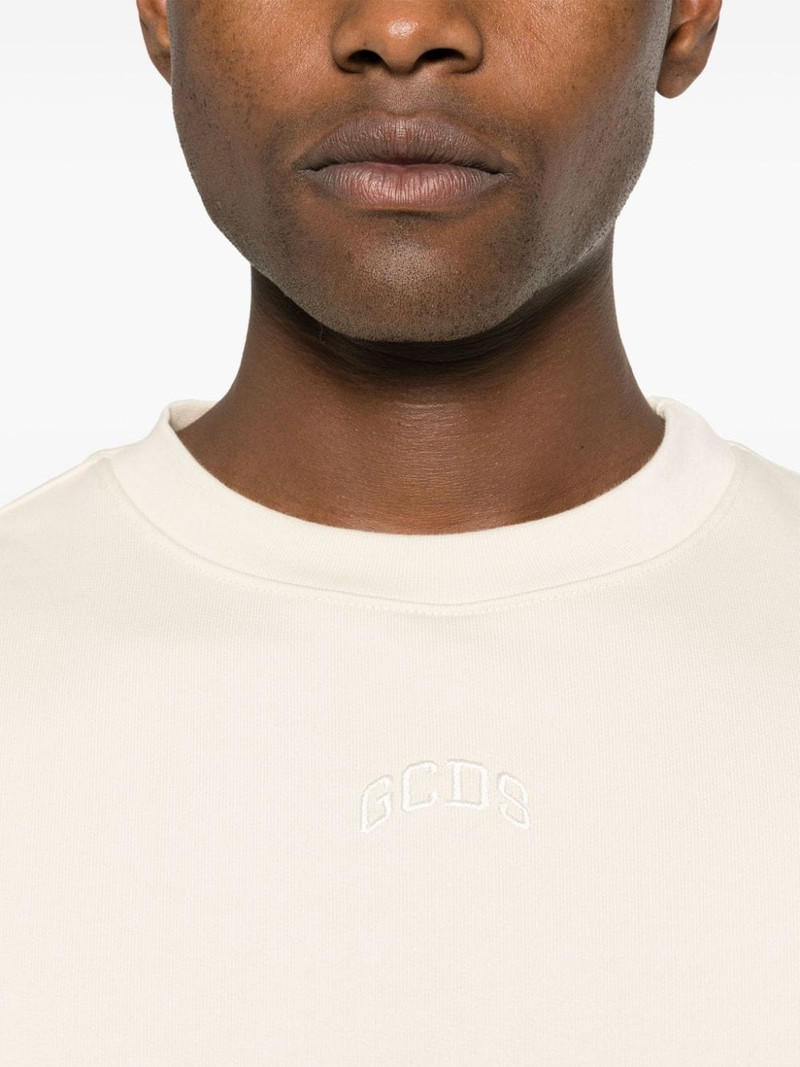 logo-embroidered cotton sweatshirt 5