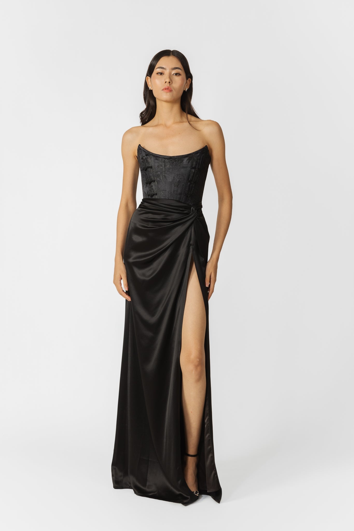 JULIA JACQUARD GOWN - 3