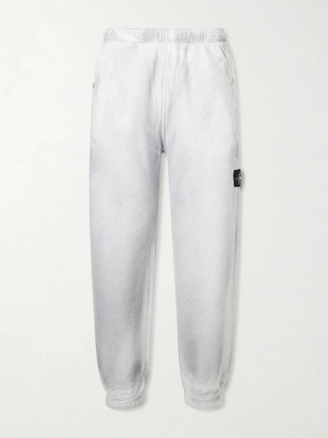 Tapered Reflective Organic Cotton Fleece Sweatpants - 1