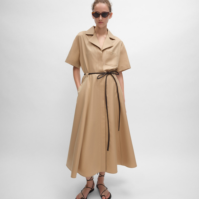CELINE dress IN cotton and silk twill outlook