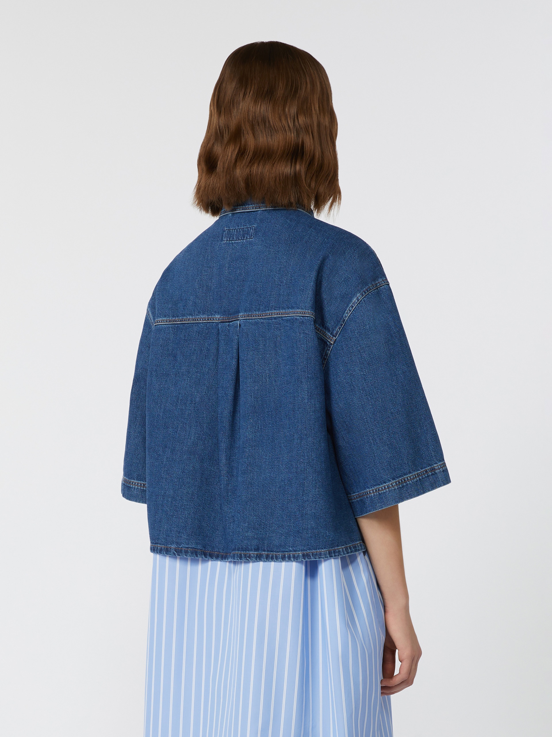 ENZA Denim cropped shirt - 4