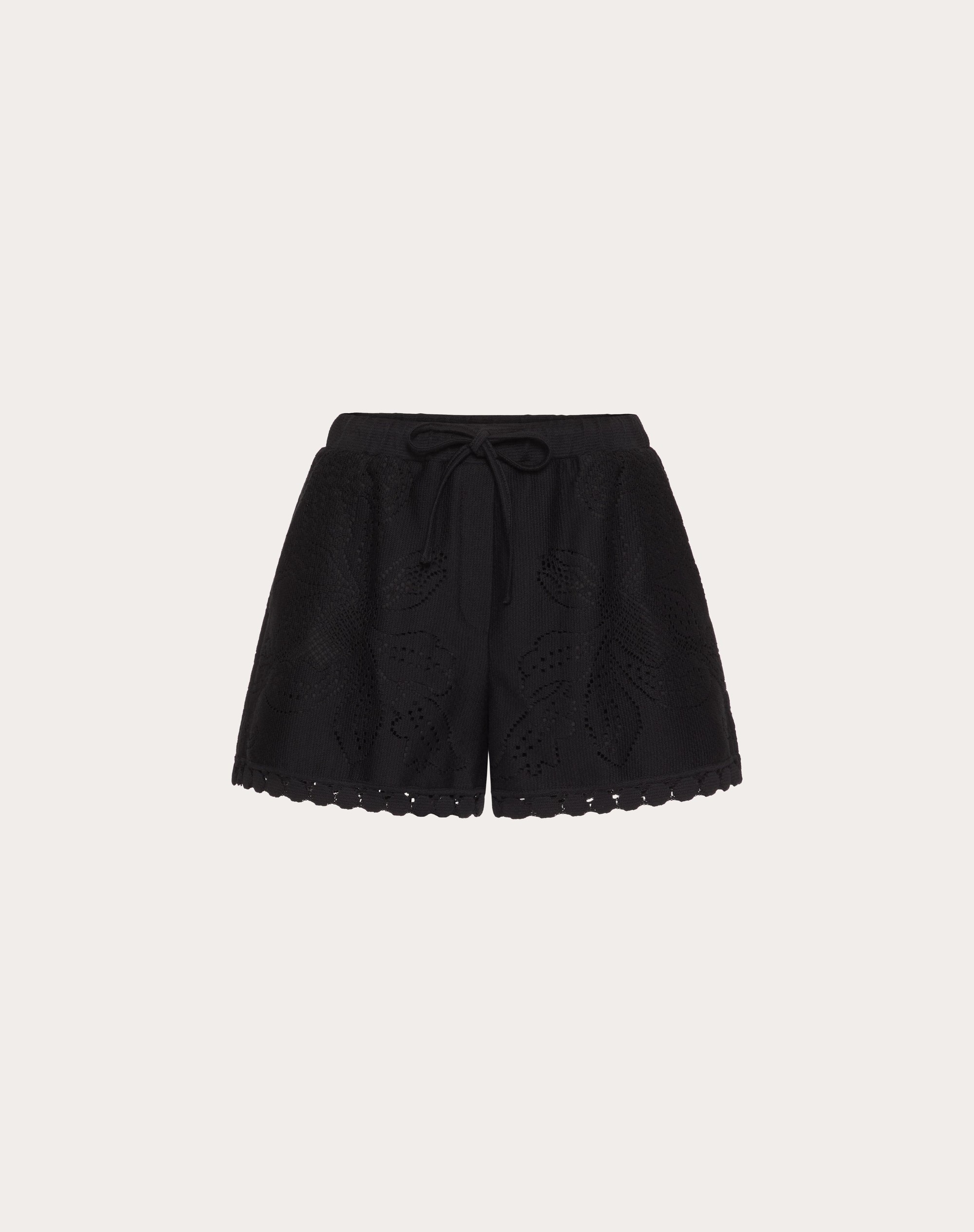 SHORTS IN VALENTINO COTTON GUIPURE JARDIN PLAT - 1