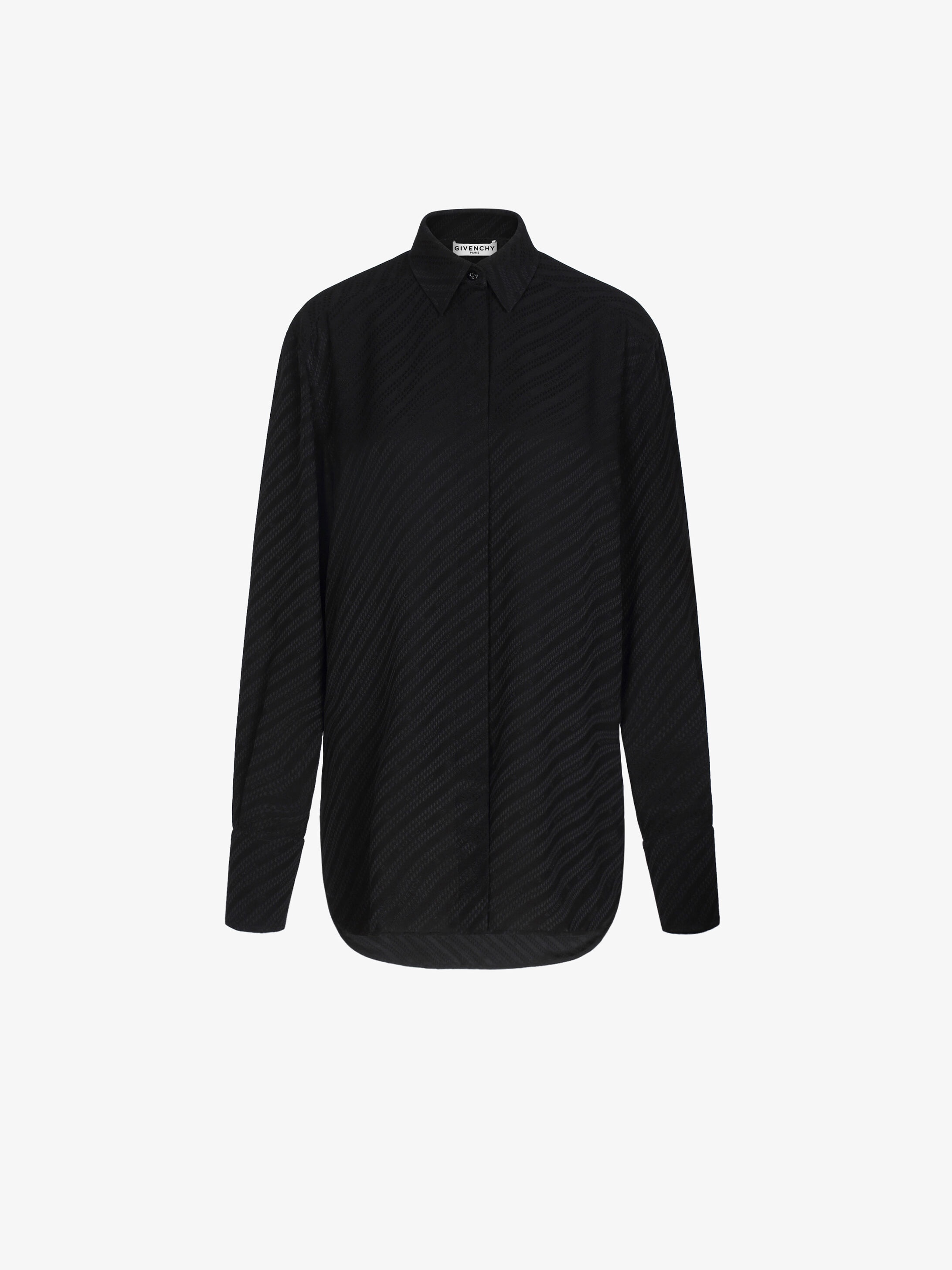 GIVENCHY chain shirt in silk jacquard - 1