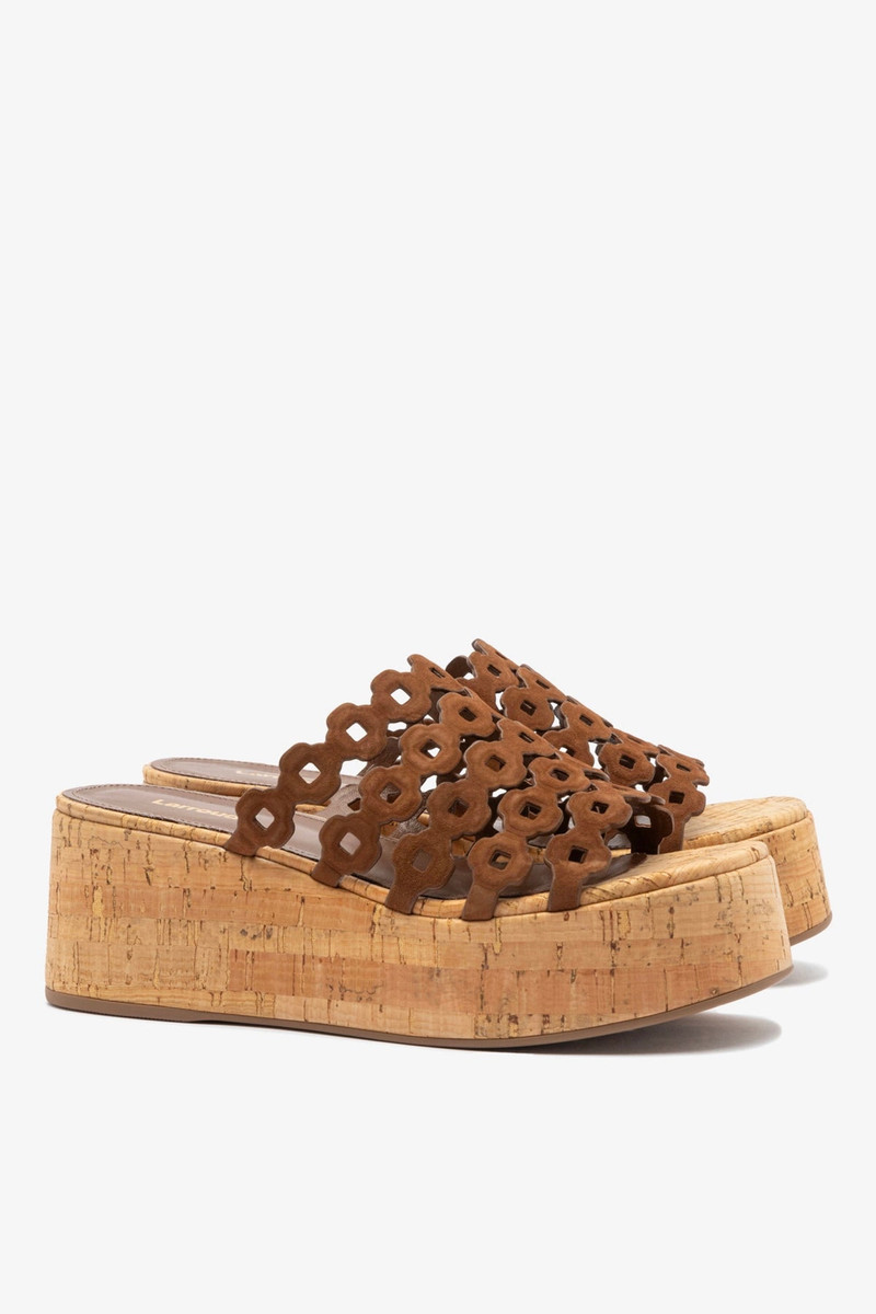 Charli Mule In Burnt Umber Suede 3