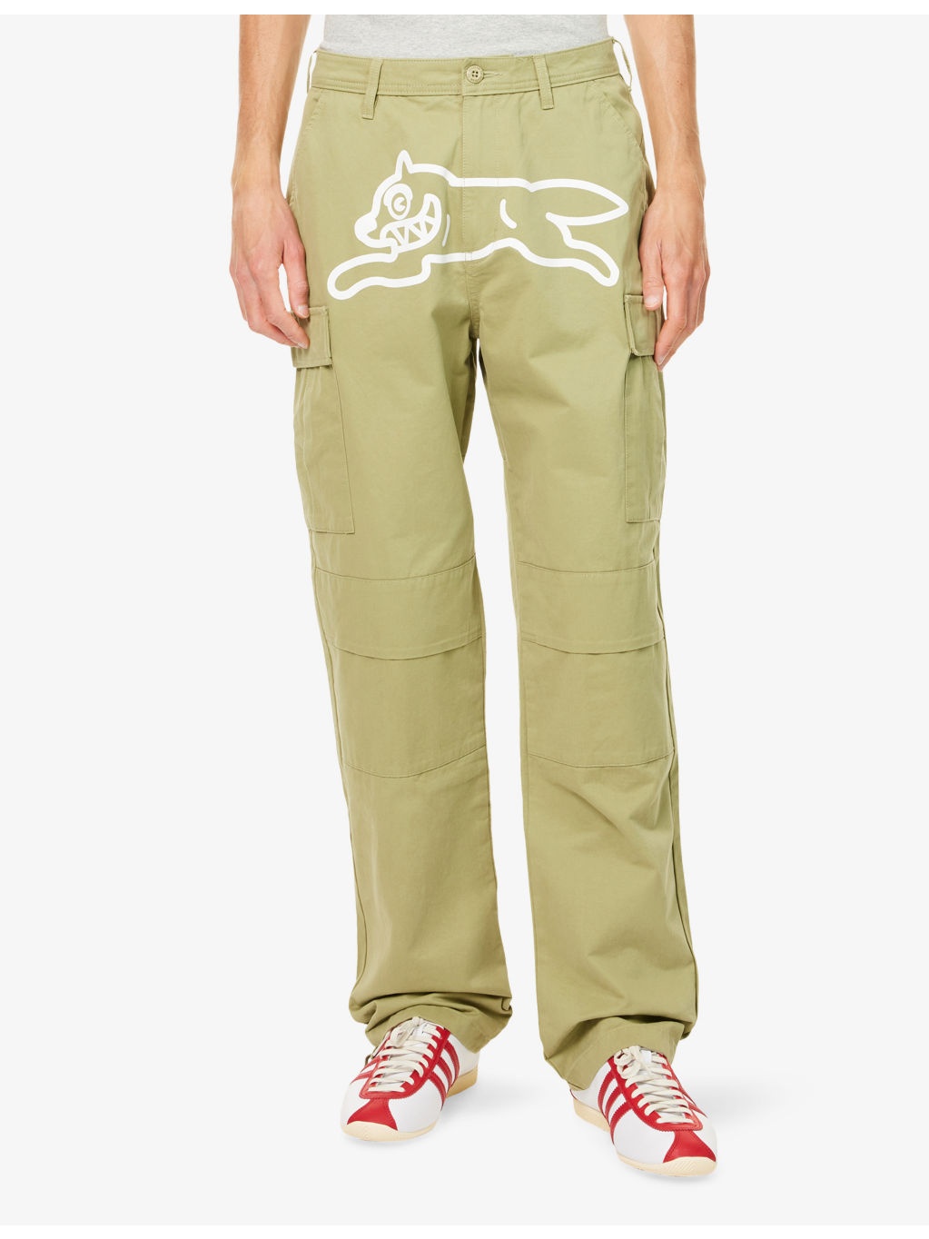 Running Dog Multi-Pockets Cotton Trousers - 3
