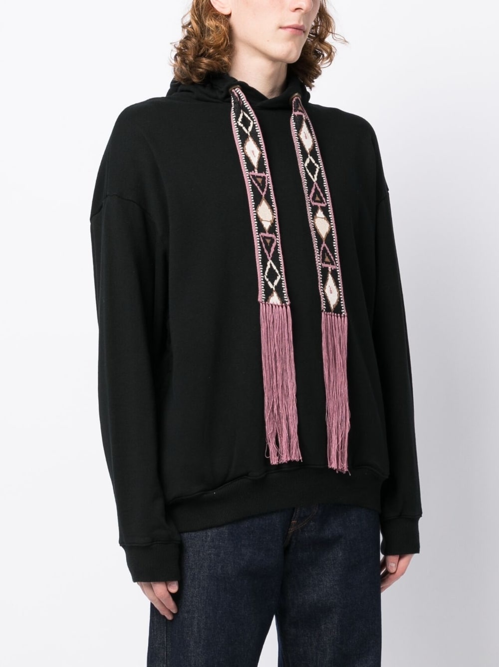 drawstring cotton hoodie - 3