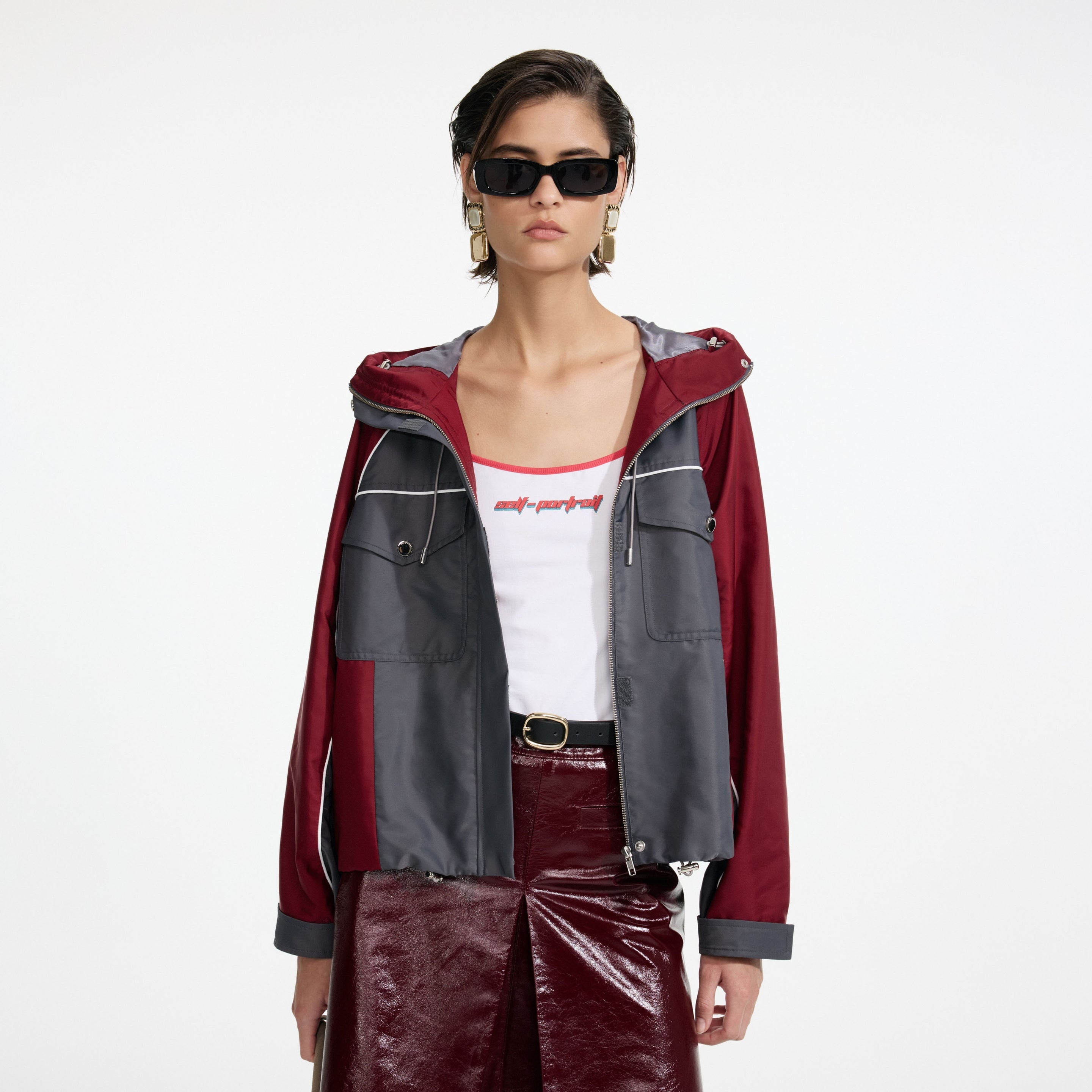 Dark Grey Nylon Windbreaker - 4