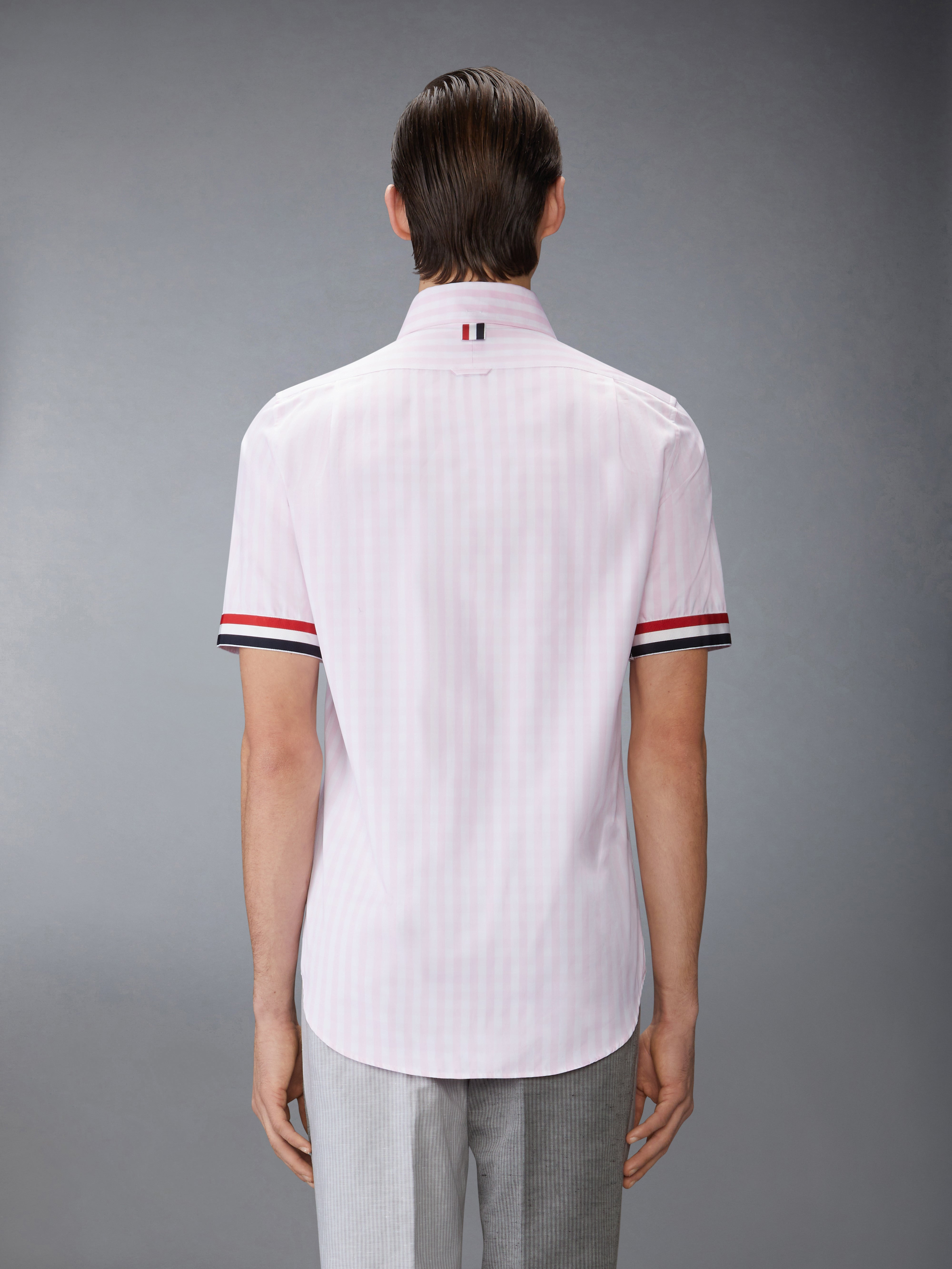GINGHAM CHECK POPLIN SHORT SLEEVE SHIRT - 4