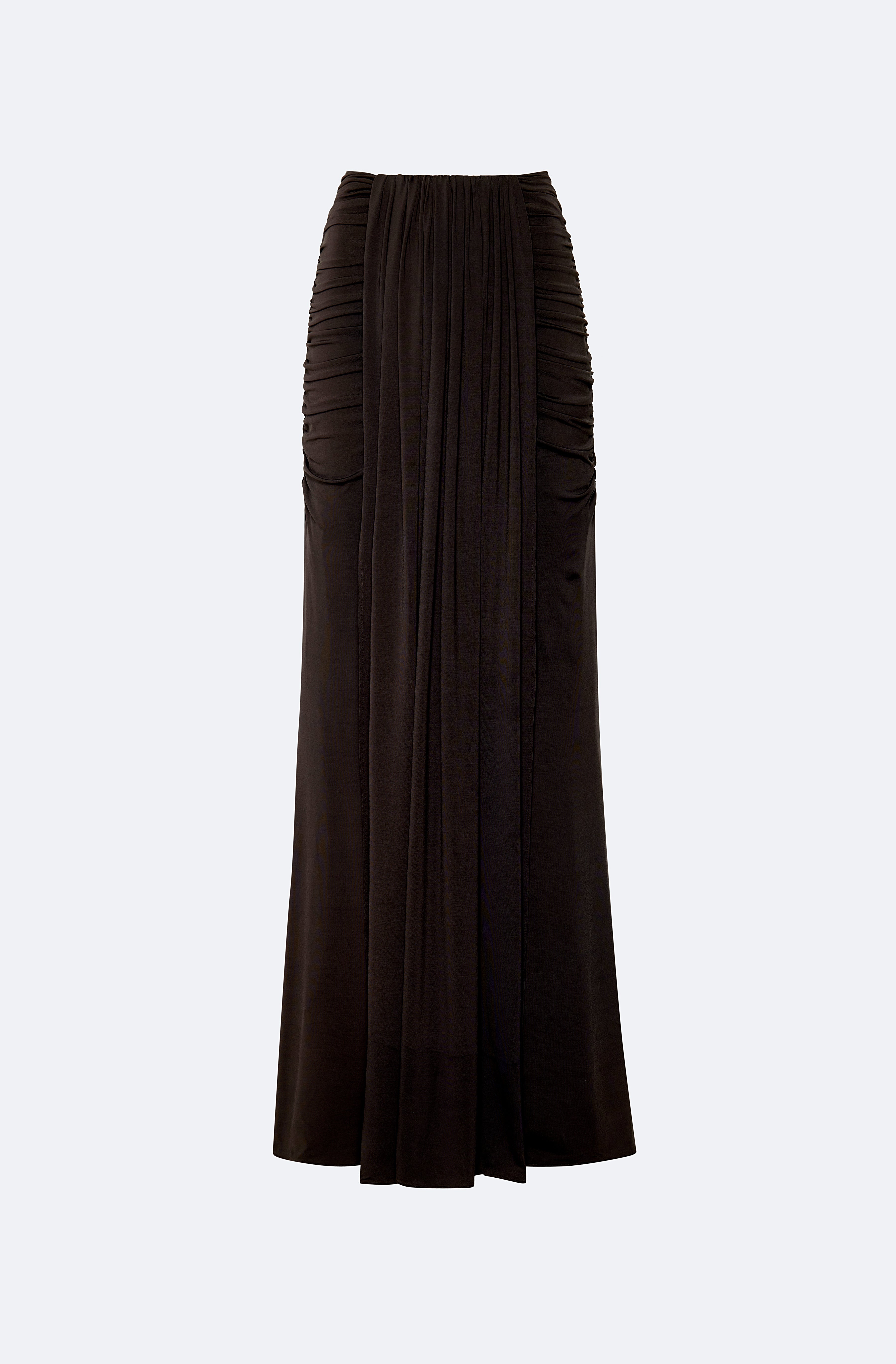 Jersey Draped Skirt - 1