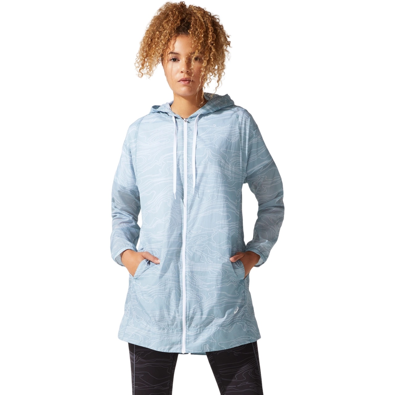 WOMEN'S AIRY WOVEN LONG JACKET - 1