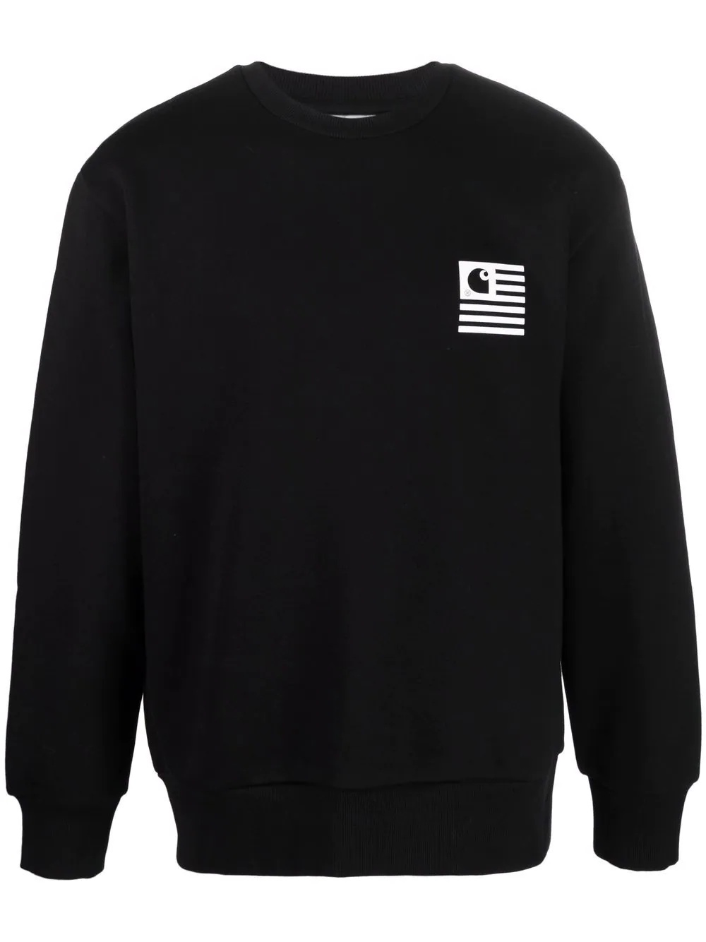 logo print sweatshirt - 1