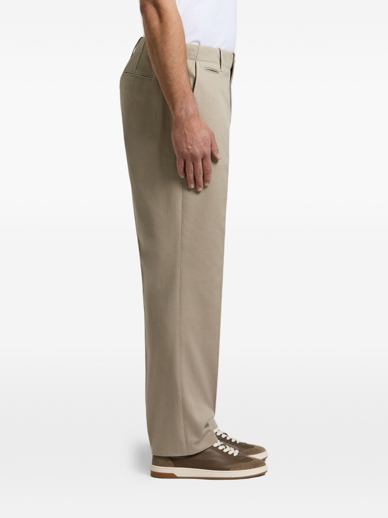 PESERICO pressed-crease straight-leg trousers outlook