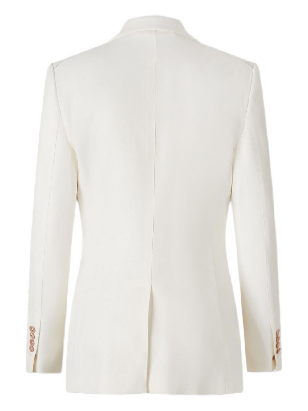 single-breasted twill blazer - 2