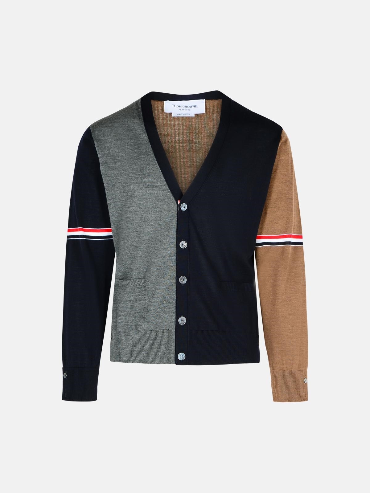 FUN' MULTICOLOR VIRGIN WOOL CARDIGAN - 1