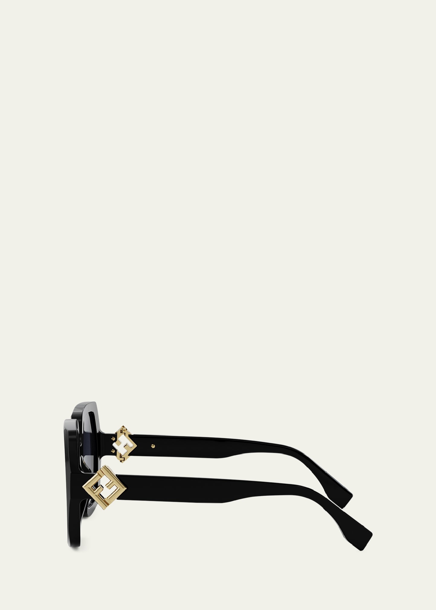 Fendi Diamond Acetate Square Sunglasses - 3