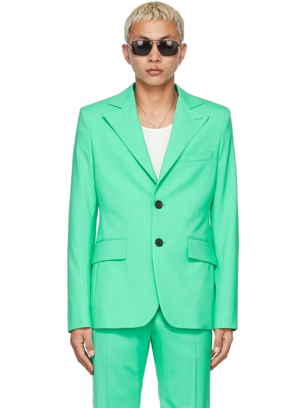 SSENSE Exclusive Green 70's Blazer - 1