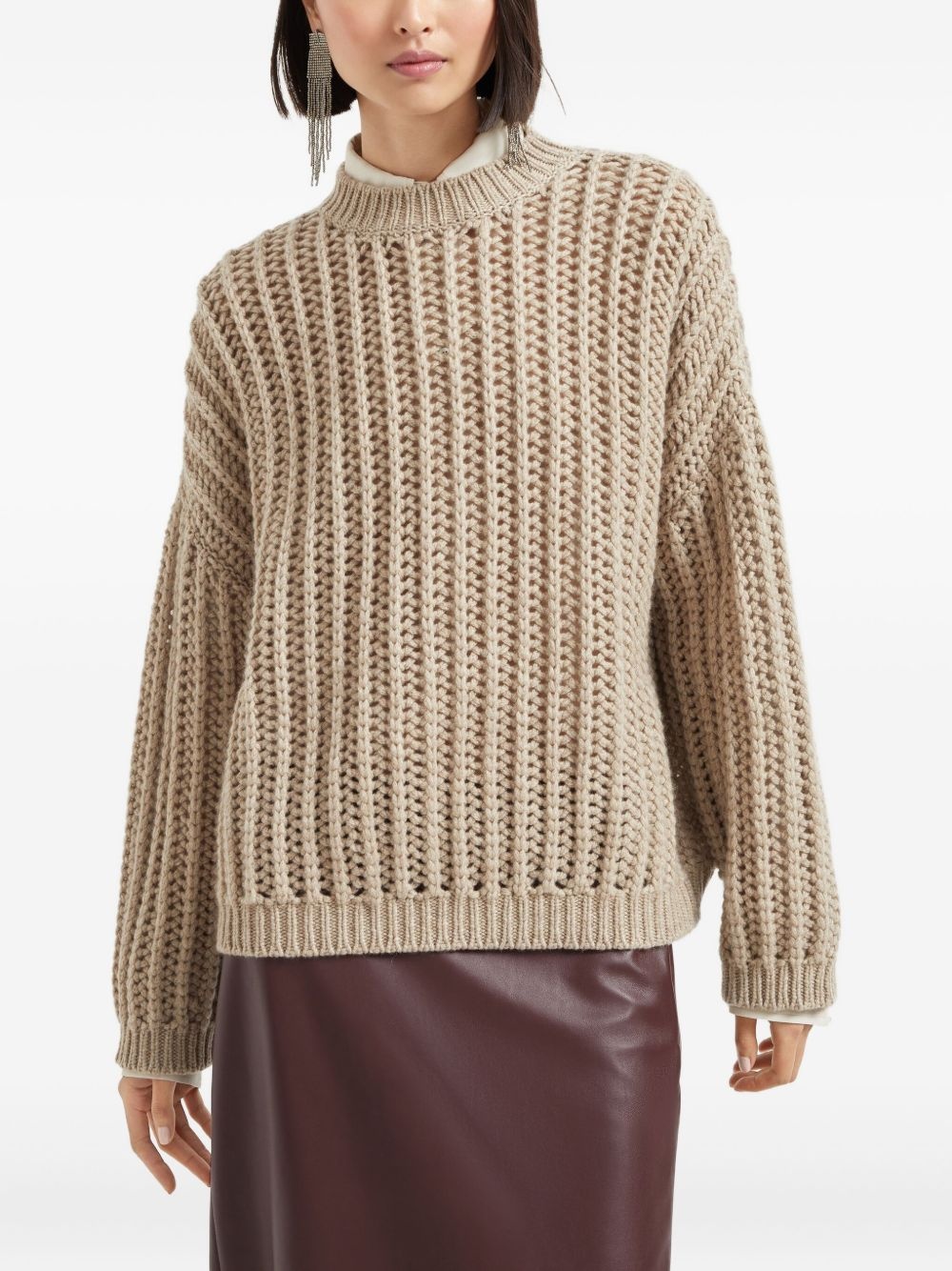 chunky-knit cashmere sweater - 3