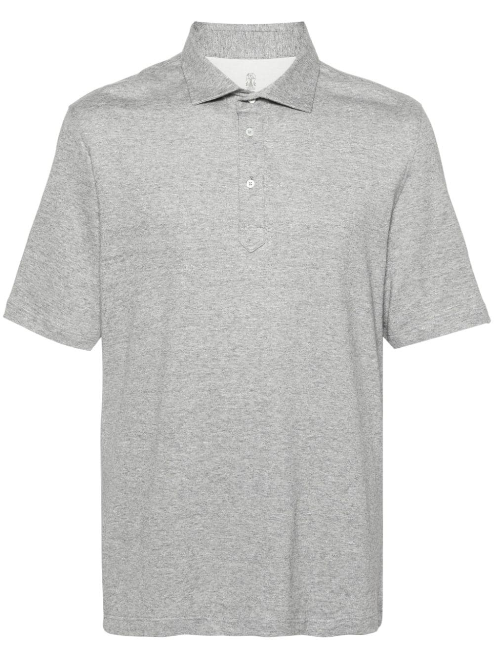 mÃ©lange-effect polo shirt - 1