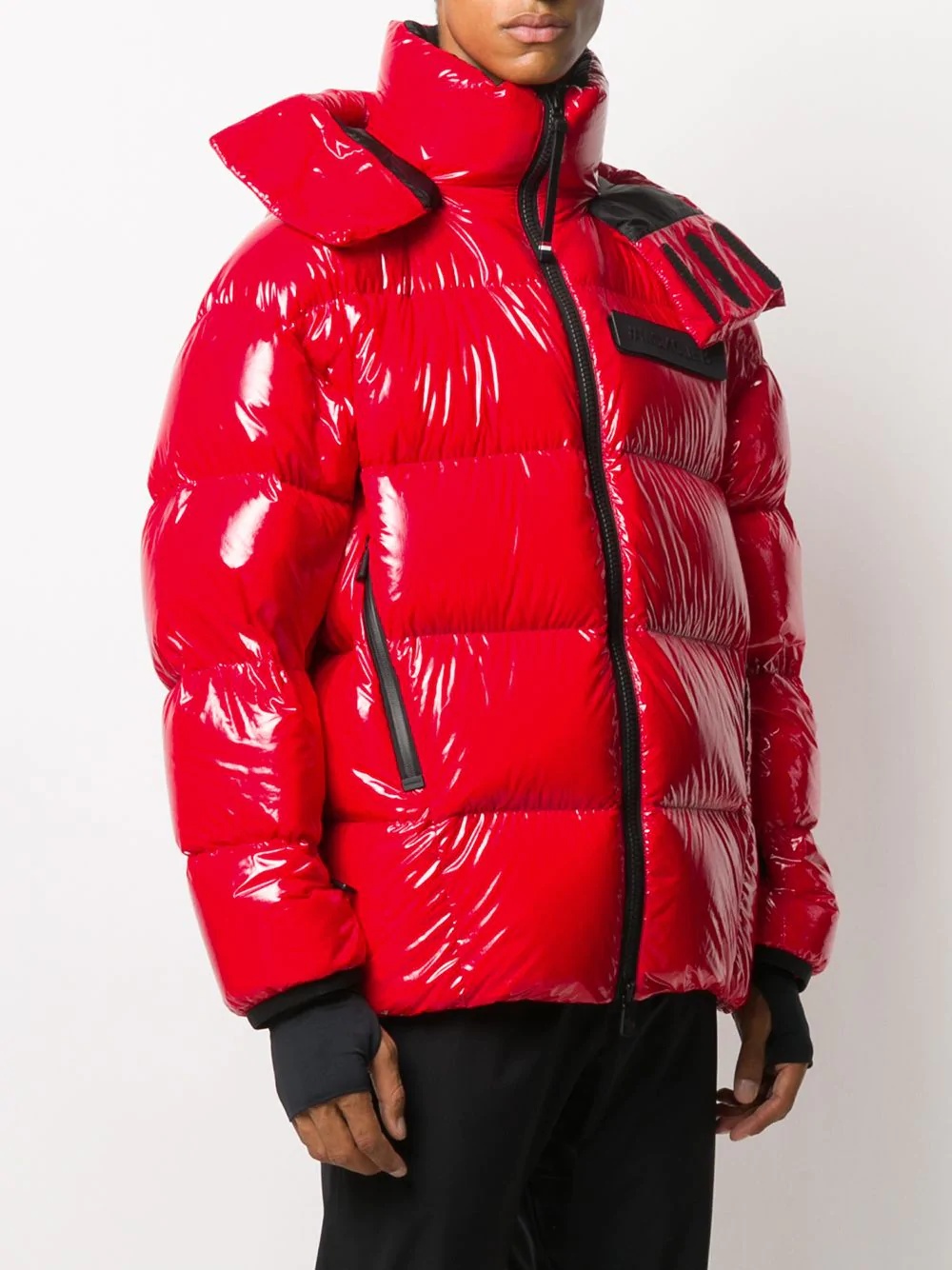 high-shine padded jacket - 3