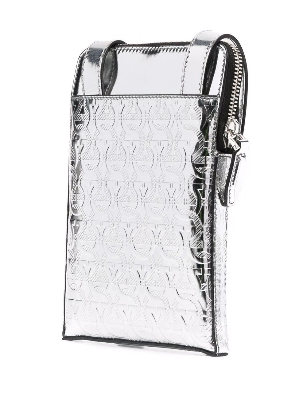 Gancini metallic crossbody bag - 3