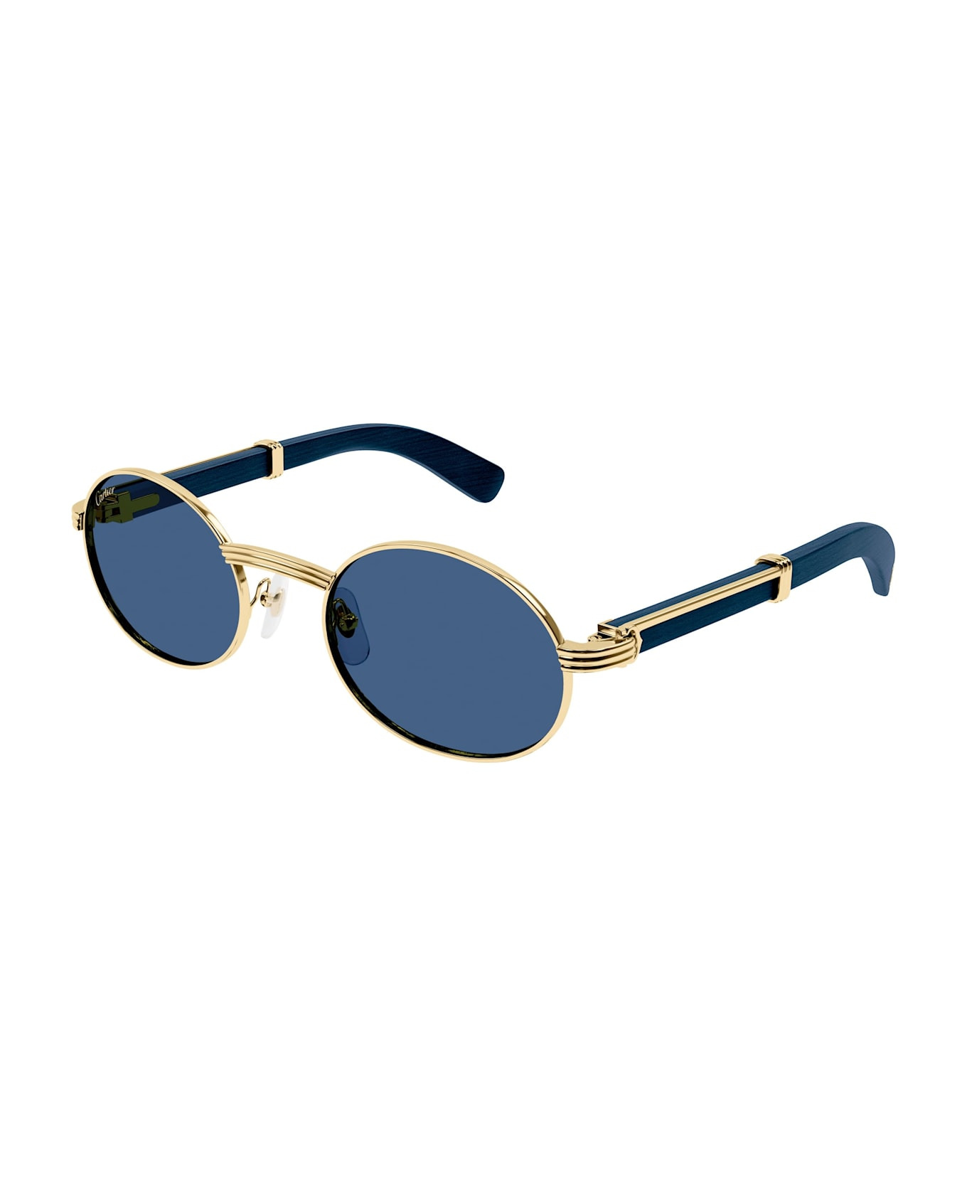 Première De Cartier Ct0464s-008 - Blue / Silver Sunglasses - 2