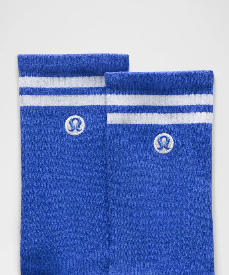 lululemon Unisex Daily Essential Crew Socks 3 Pack *Stripe outlook