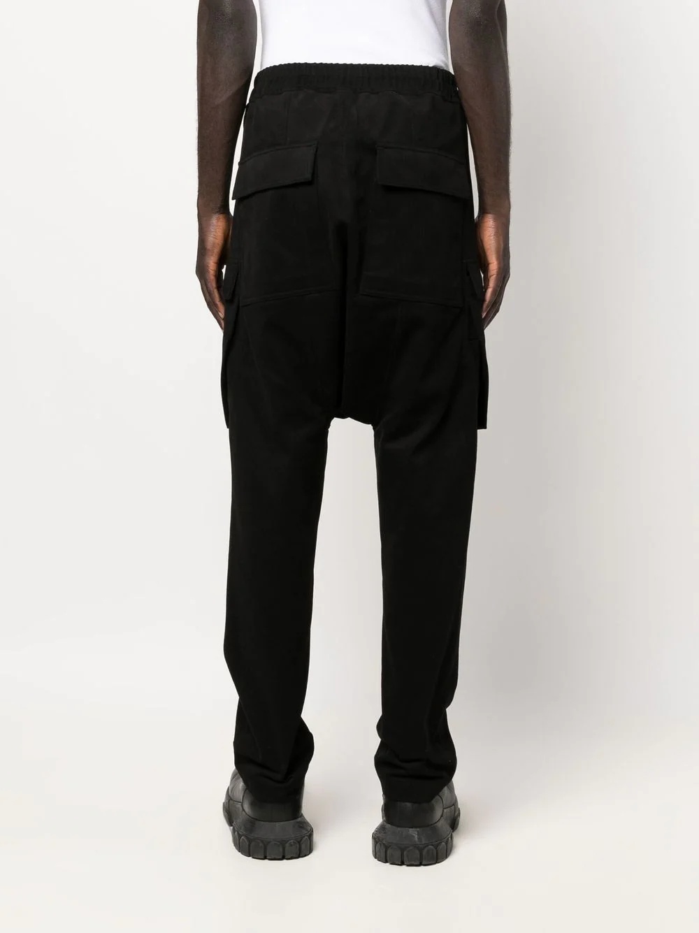 cargo drop-crotch trousers - 4