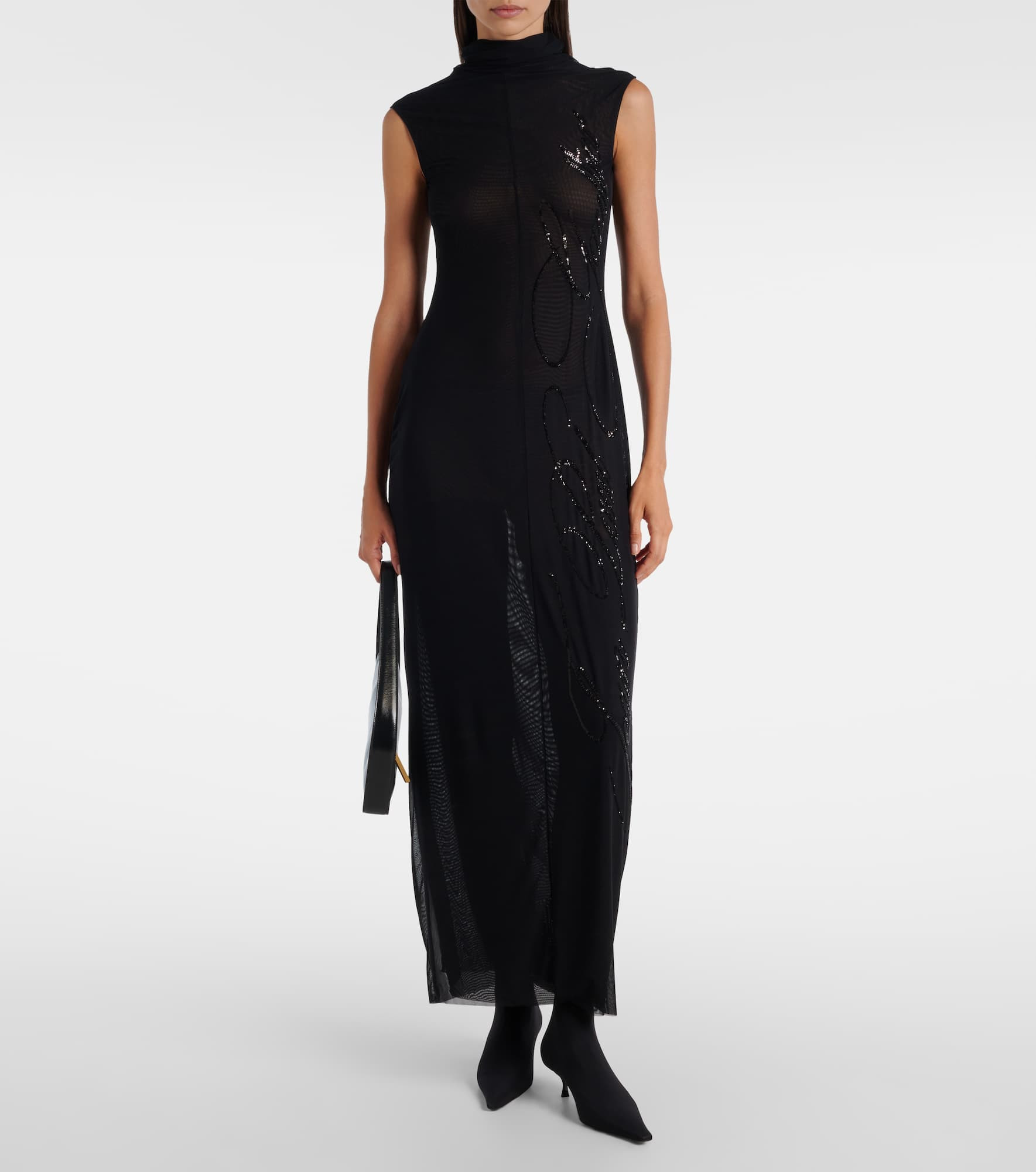 Sequined mesh maxi dress - 2
