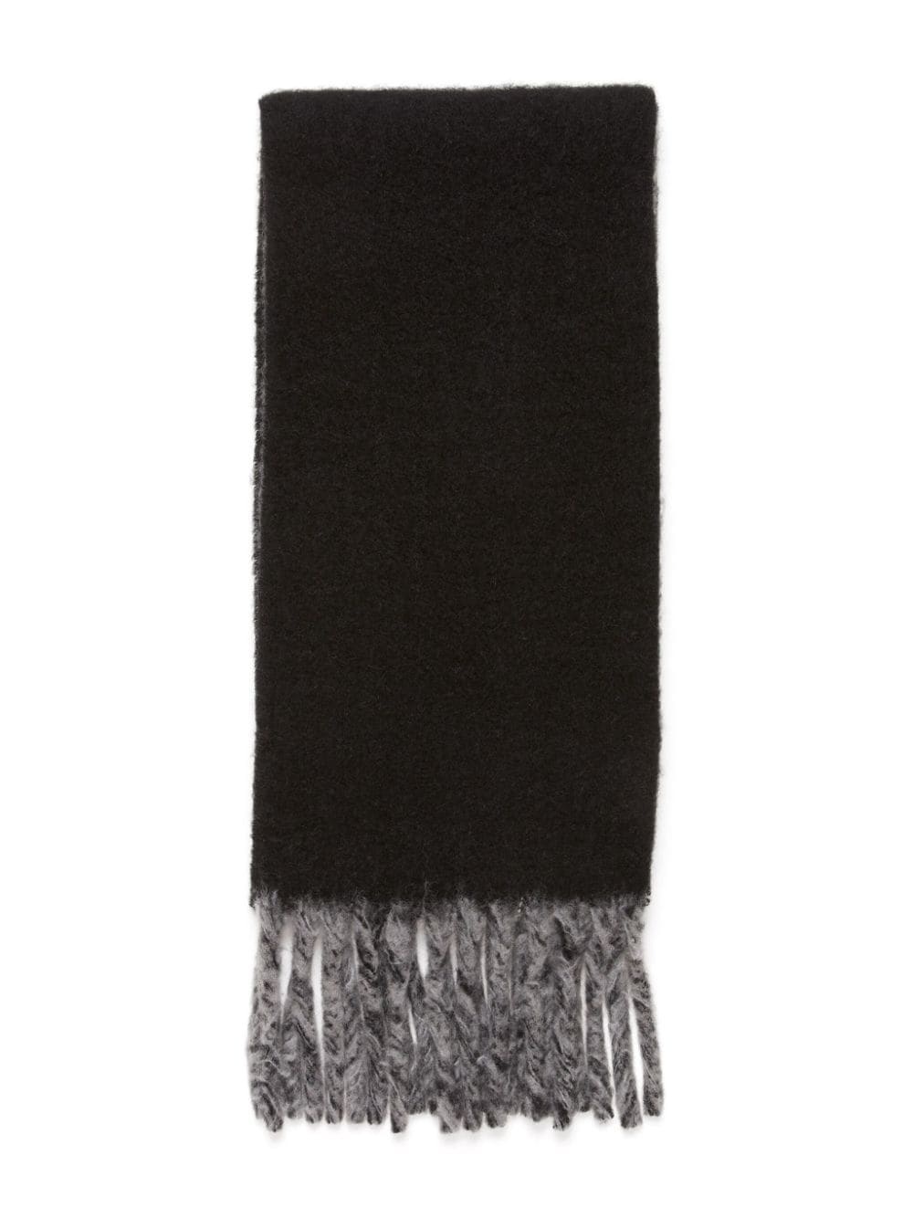 fringed logo scarf - 2