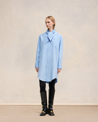 AMI Paris SCARF COLLAR SHIRT DRESS outlook