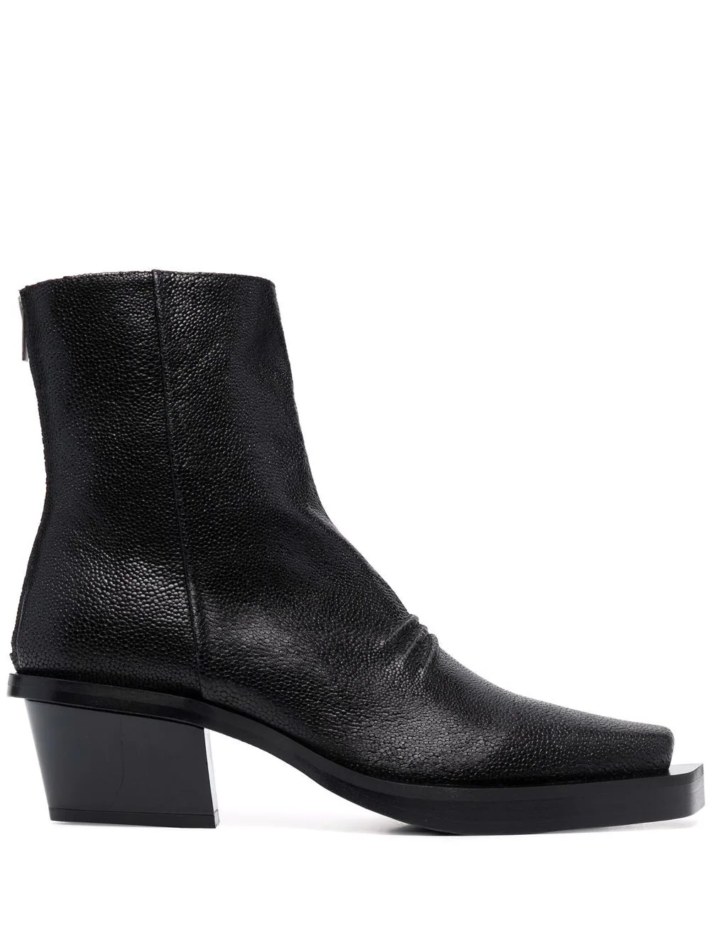 heeled leather boots - 1