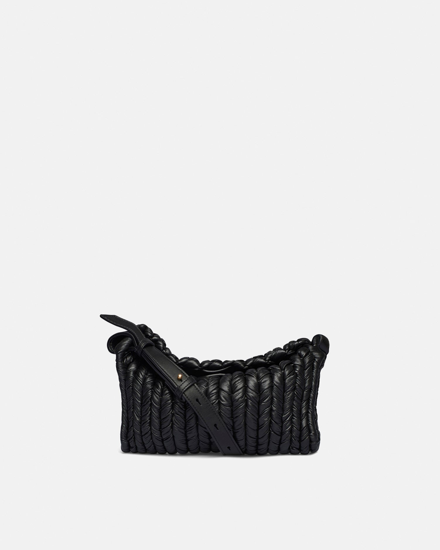 THE BUSKET BAGUETTE - Knit baguette bag - Black - 1