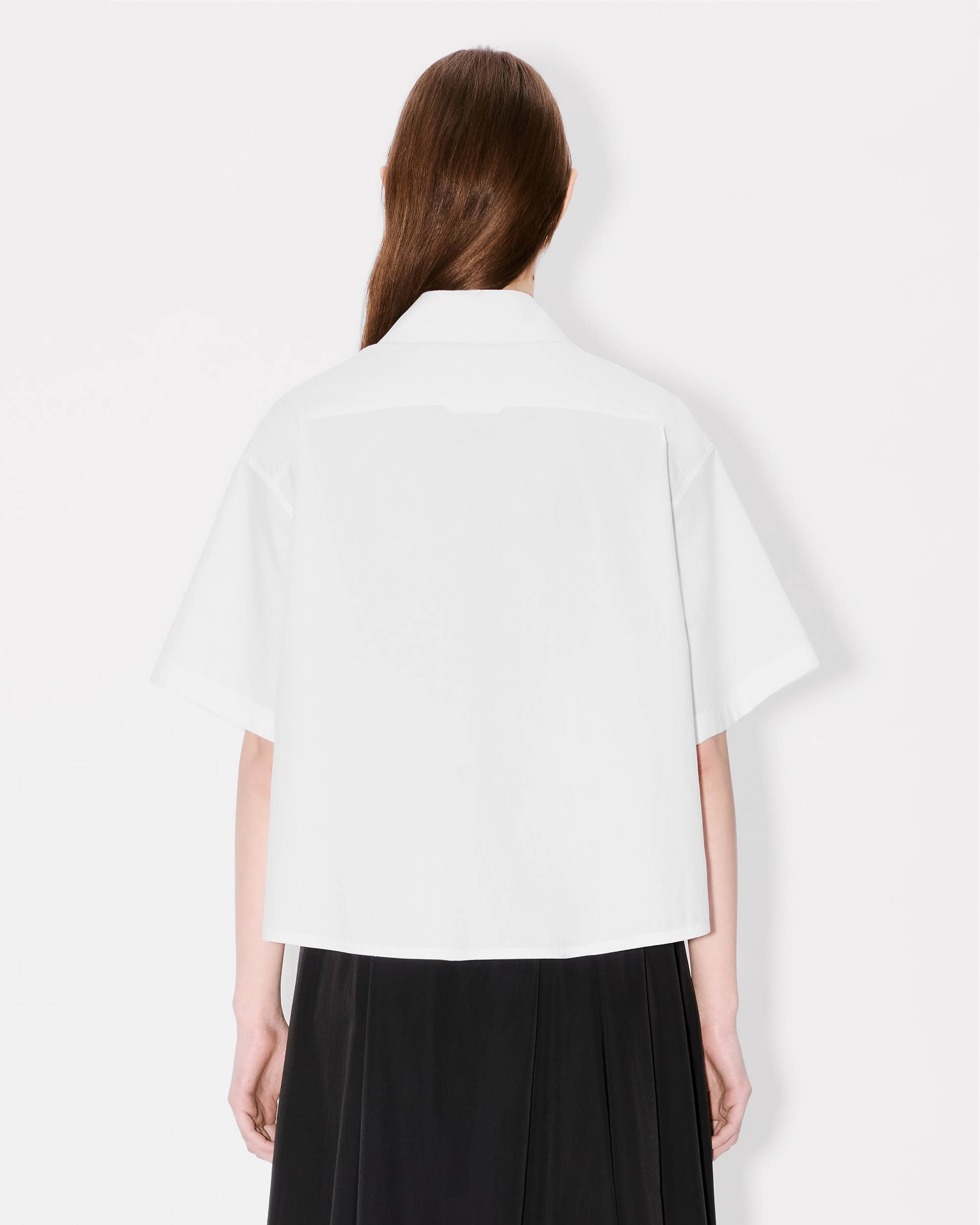 'Boke Flower 2.0' dropped shoulders shirt in cotton poplin - 4