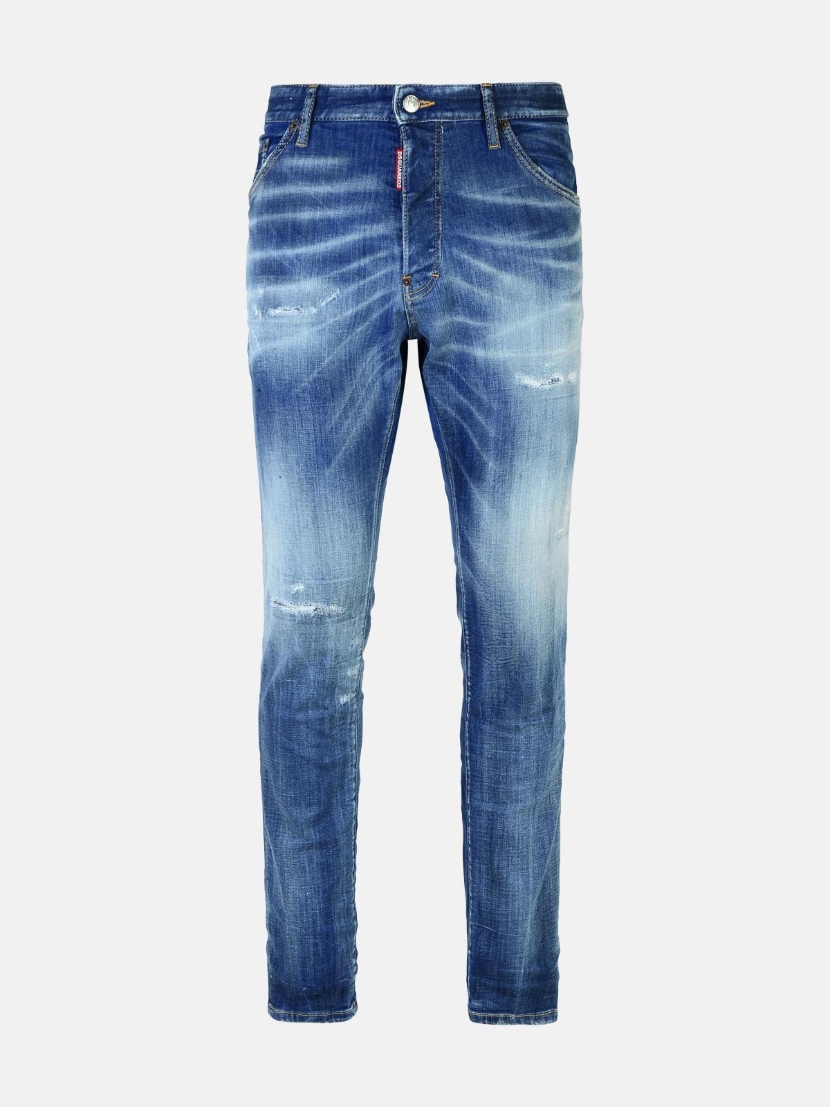 'COOL GUY' BLUE COTTON DENIM JEANS - 1