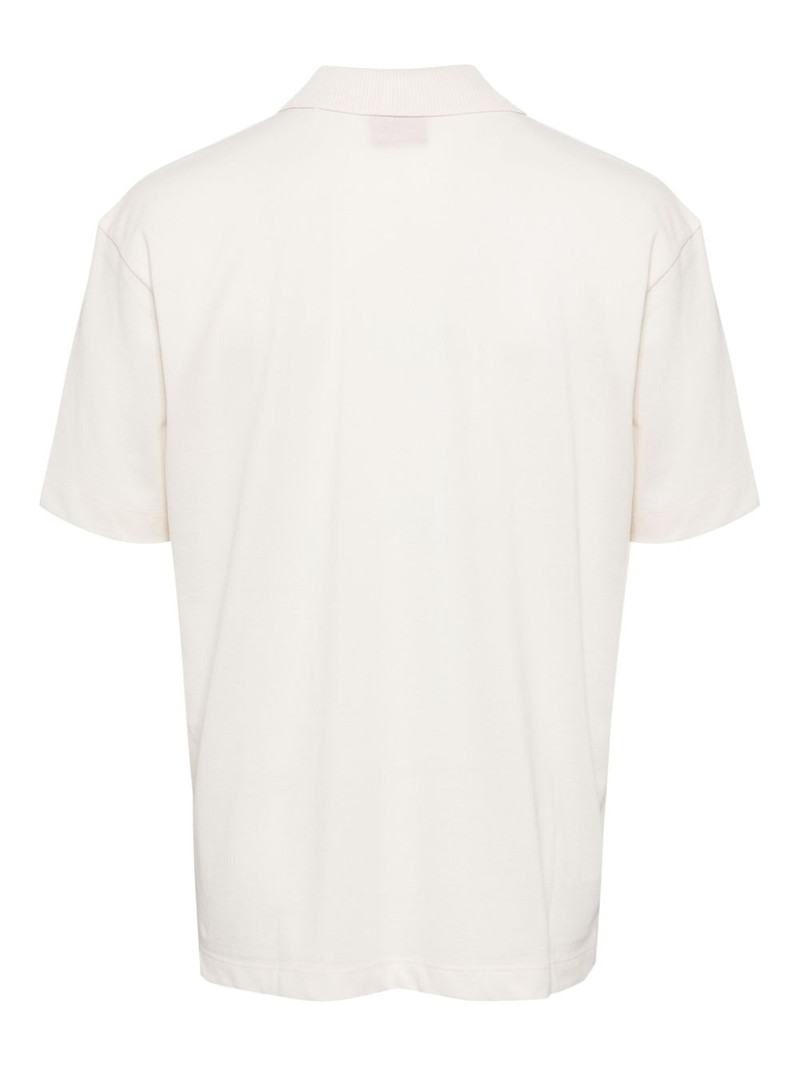 HUGO logo-print cotton polo shirt outlook