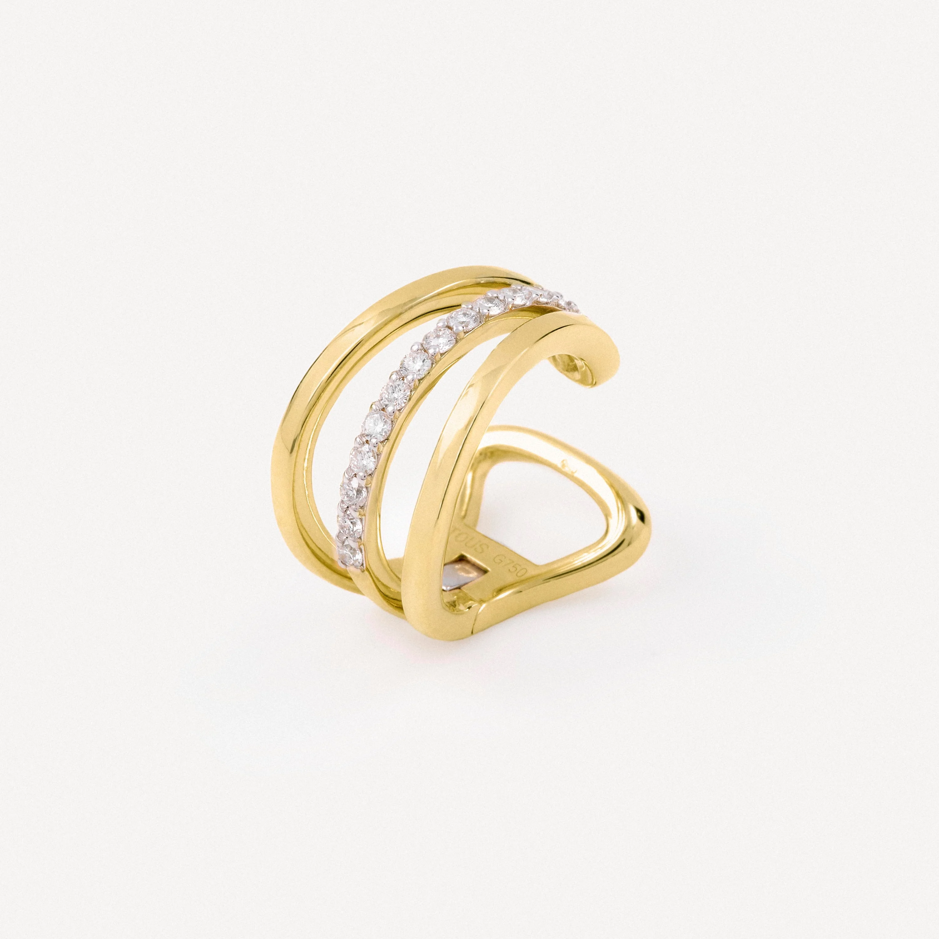Gold, white gold and diamond Earcuff TOUS ATELIER - 1