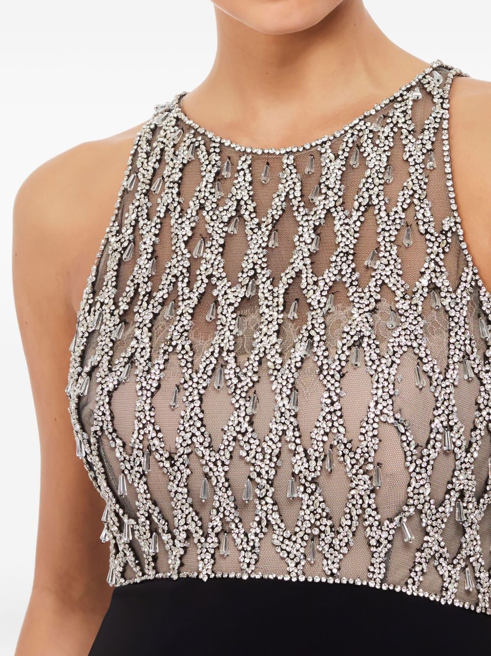Orion crystal-bodice gown - 4