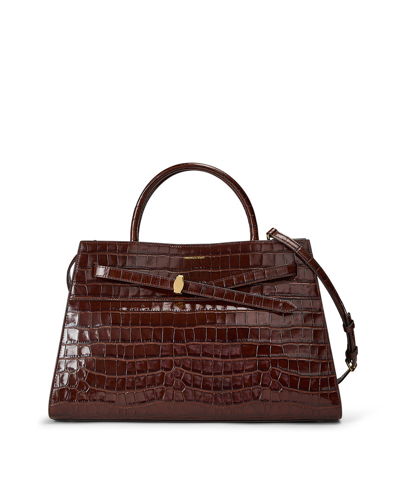 LARGE CROC-EMBOSSED VERONICA BEARD DASH BAG 7